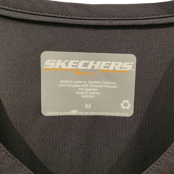 Skechers Barco scrub top | gray / pewter | Woman's M | - Picture 5 of 8